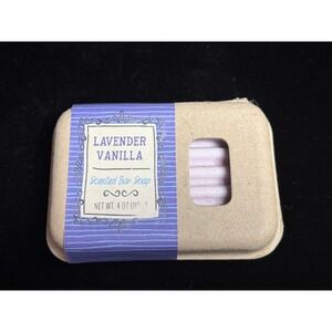 Lavender Vanilla Scented Bar Soap 4 oz Moisturizing Bath Body Made in USA